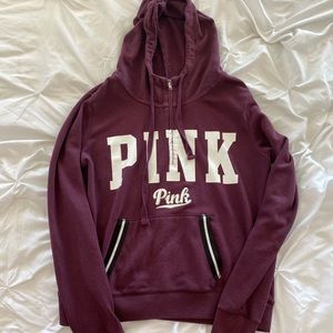 PINK victoria’s secret maroon hoodie